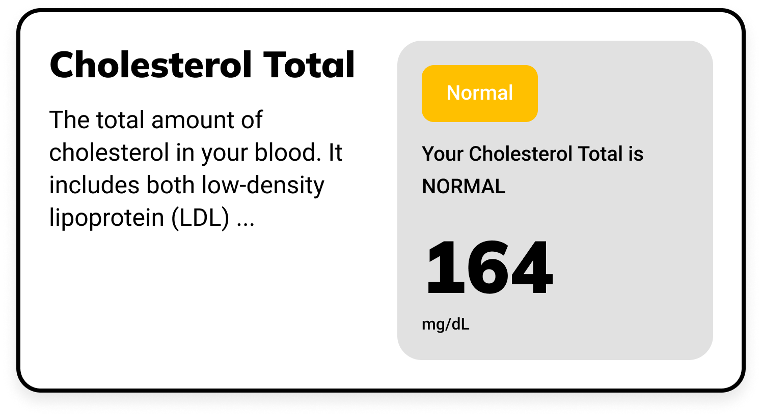 Cholesterol Total***